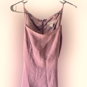 Short purple spaghetti strap dress